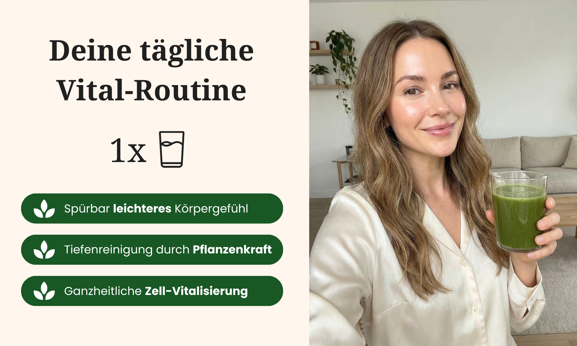 Tägliche Routine mit Pflanzen Elite